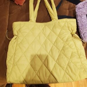Vera Bradley Quilted Olive Tote Bag